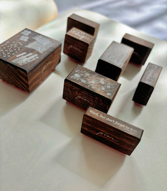 Pion Deco_vol.2 Rubber Stamps / 8 Designs