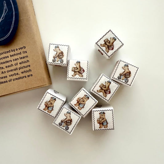 Black Milk Project Mini Kuma Post Rubber Stamps / 3 Designs