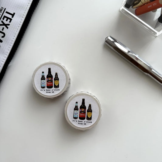 Kmmile It's Beer O'clock Masking Tape / UK ver.