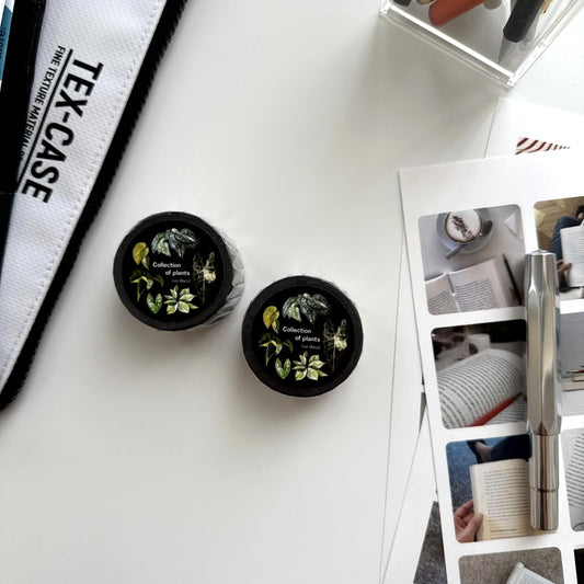 Kmmile Collection of Plants Masking Tape / Black ver.