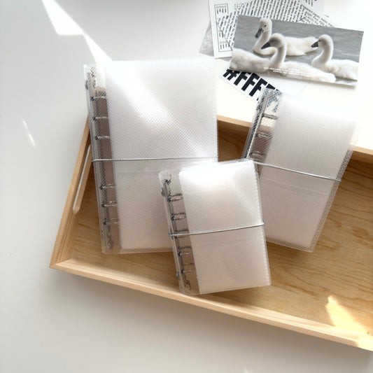 Tri-fold PVC Ring Journal Cover / 3 sizes