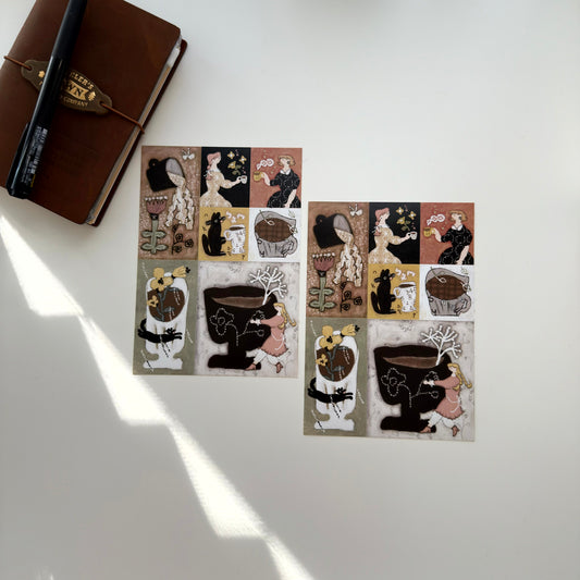 Misshoegg Drink Some Coffee Sticker Set