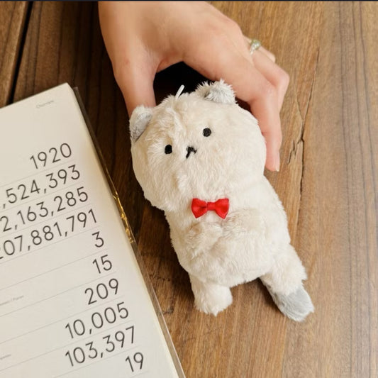 Mr. Eggplants Chubby Kitty Plush Toy / Key Chain / Bag Charm