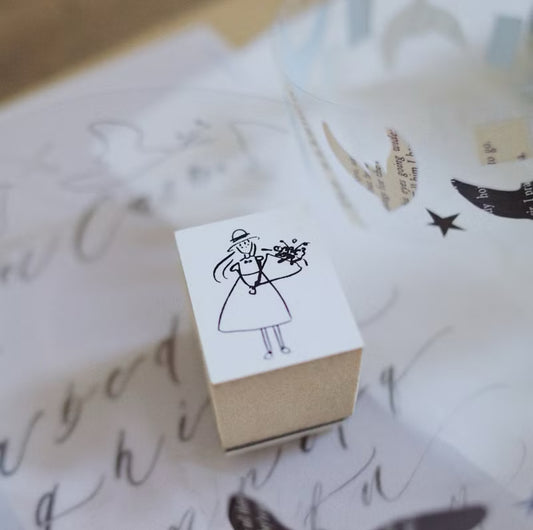 Mr. Eggplants Her & Her Kitty Rubber Stamps / 5 Designs