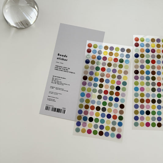 Analogue Keeper Beads Sticker / clear (5mm)