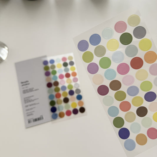 Analogue Keeper Beads Sticker / clear (10mm)