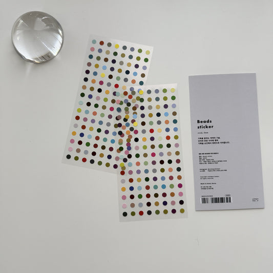 Analogue Keeper Beads Sticker / vivid (5mm)