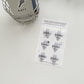 Jeongo Innerside Soft & Fluffy Rabbit Epoxy Sticker