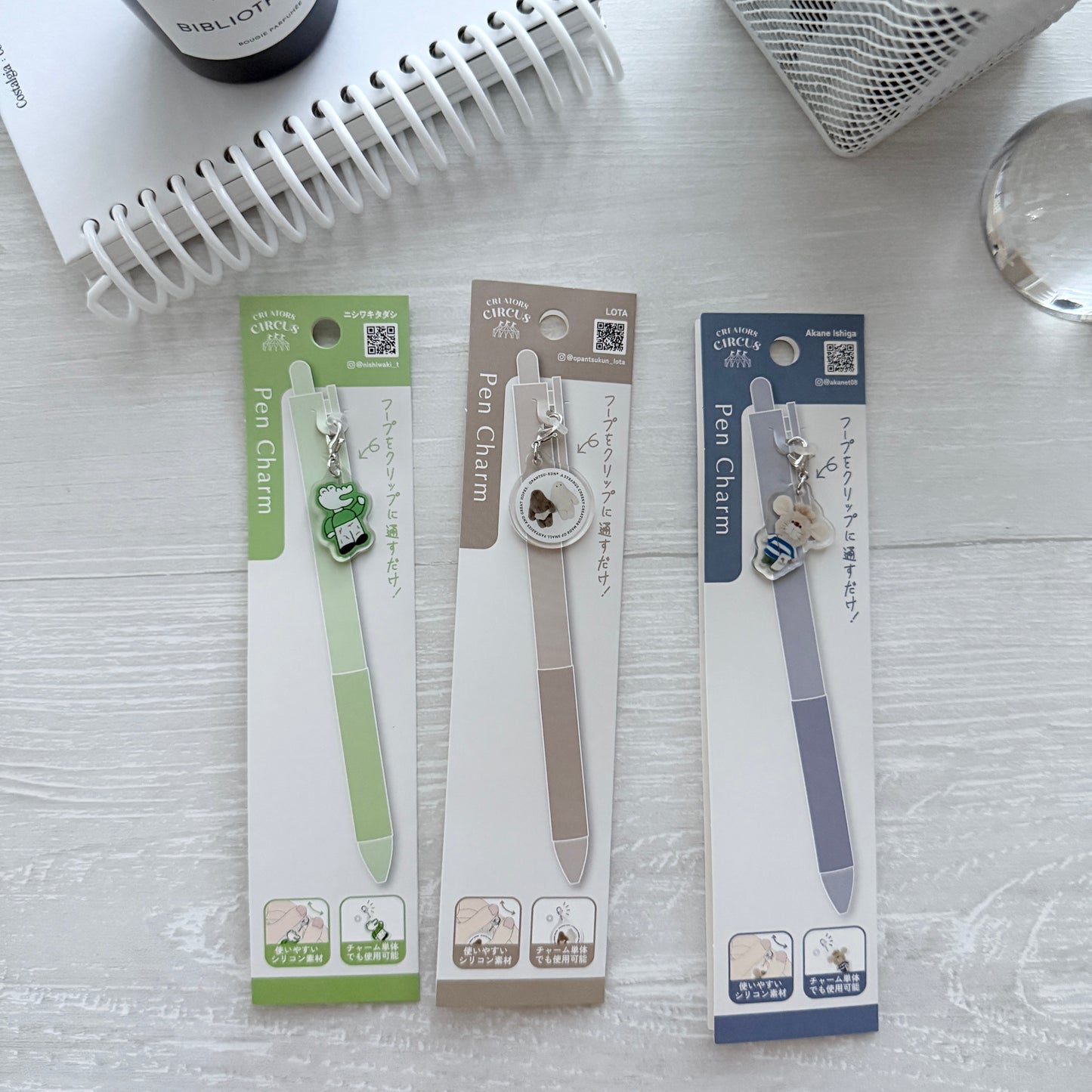 Mini Acrylic Charm / 3 Designs