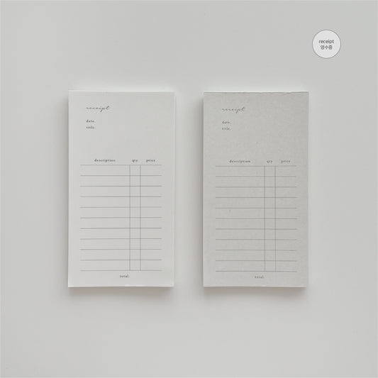 Day and Moment Memo Pad | Receipt