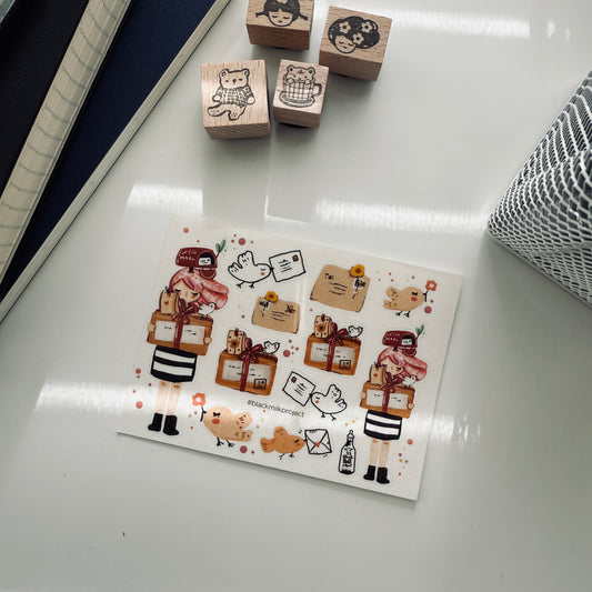 Black Milk Project Delivery Girl Mini Sticker