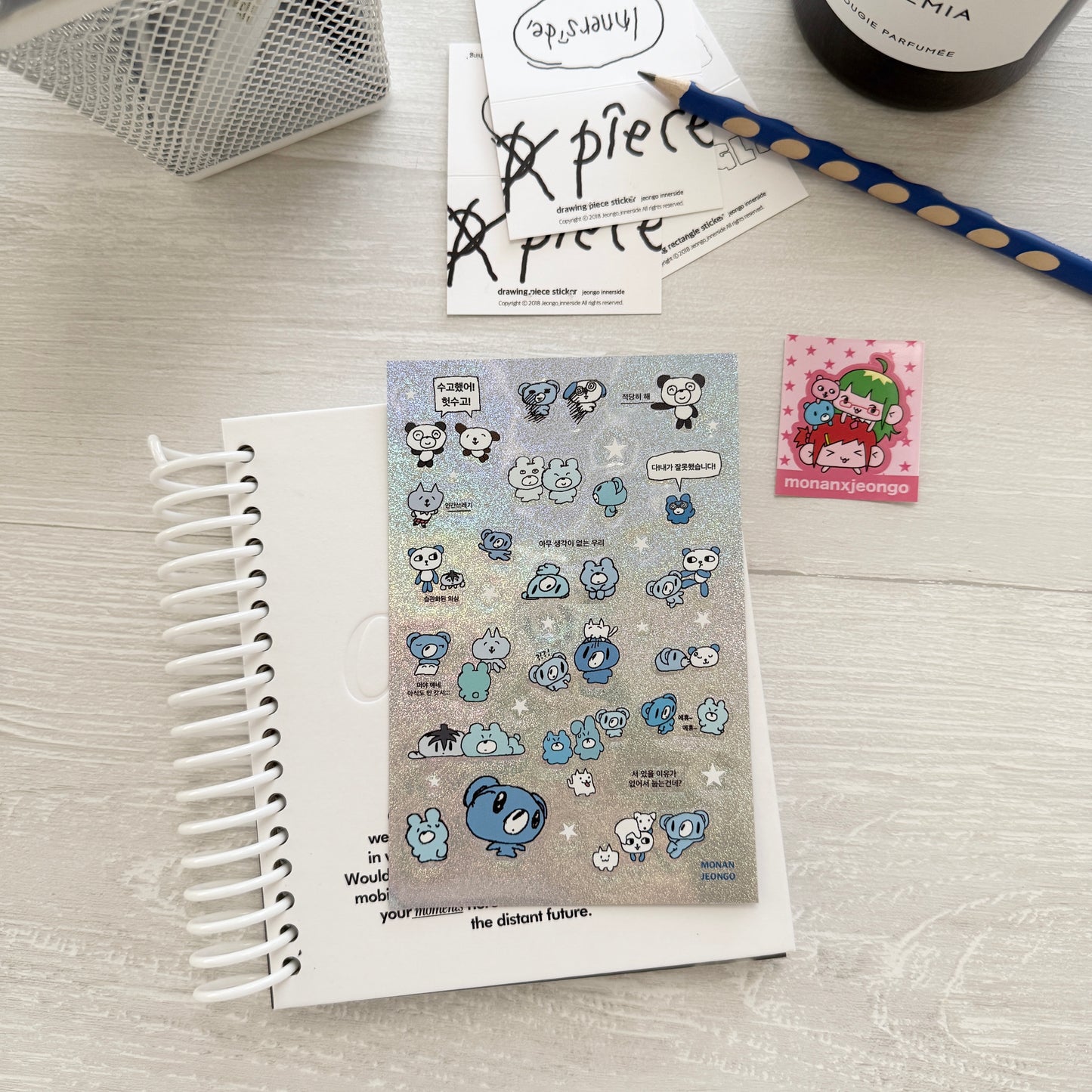 Jeongo Innerside x Monan Collaborate Sticker Collection / 10 Designs