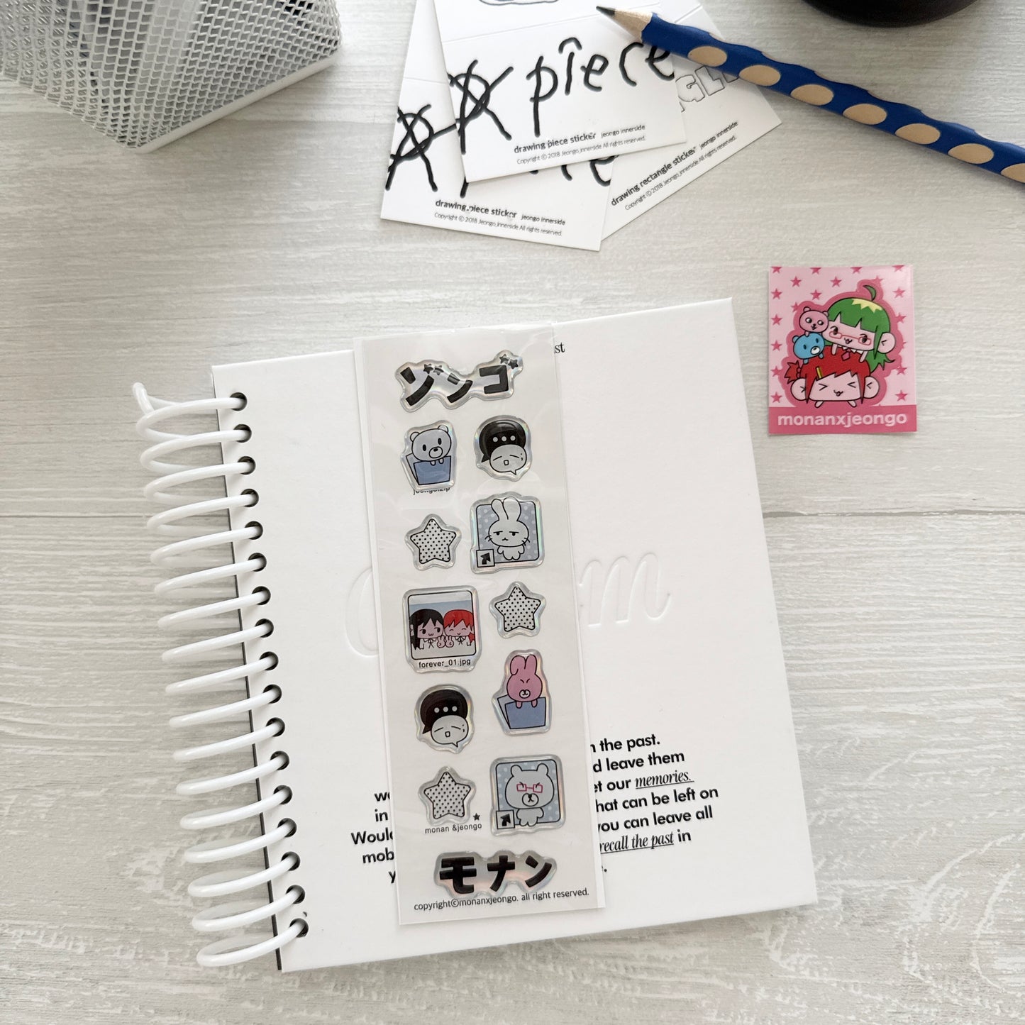 Jeongo Innerside x Monan Collaborate Sticker Collection / 10 Designs