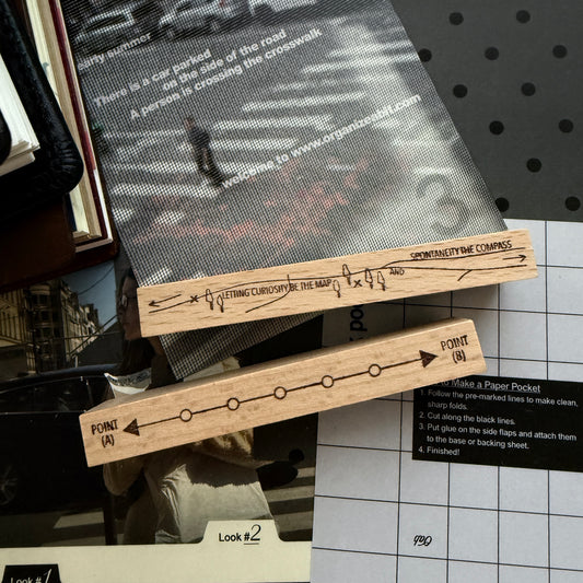 Kurukynki Here and There Rubber Stamp / 2 Styles