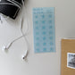 Jeongo Innerside Twinkle Blue Star Epoxy Sticker Sheet