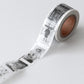 202hosil Vintage Film Masking Tape / Black & White