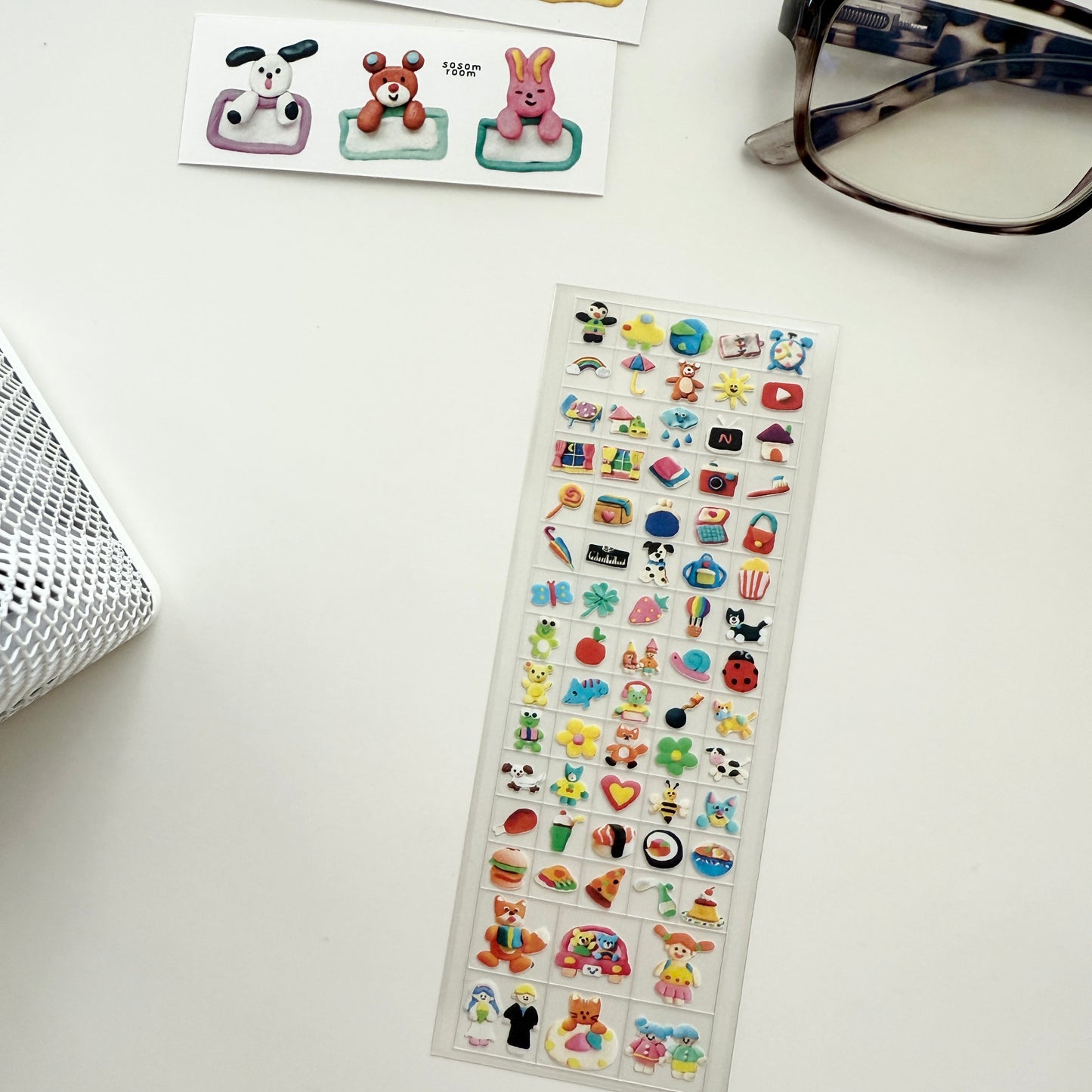 Sosom room Nemonemo Clear PET Sticker Sheet / January