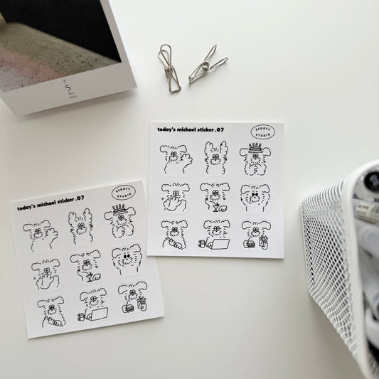 Scooty Studio Today's Michael Sticker 07