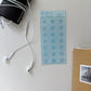 Jeongo Innerside Twinkle Blue Star Epoxy Sticker Sheet