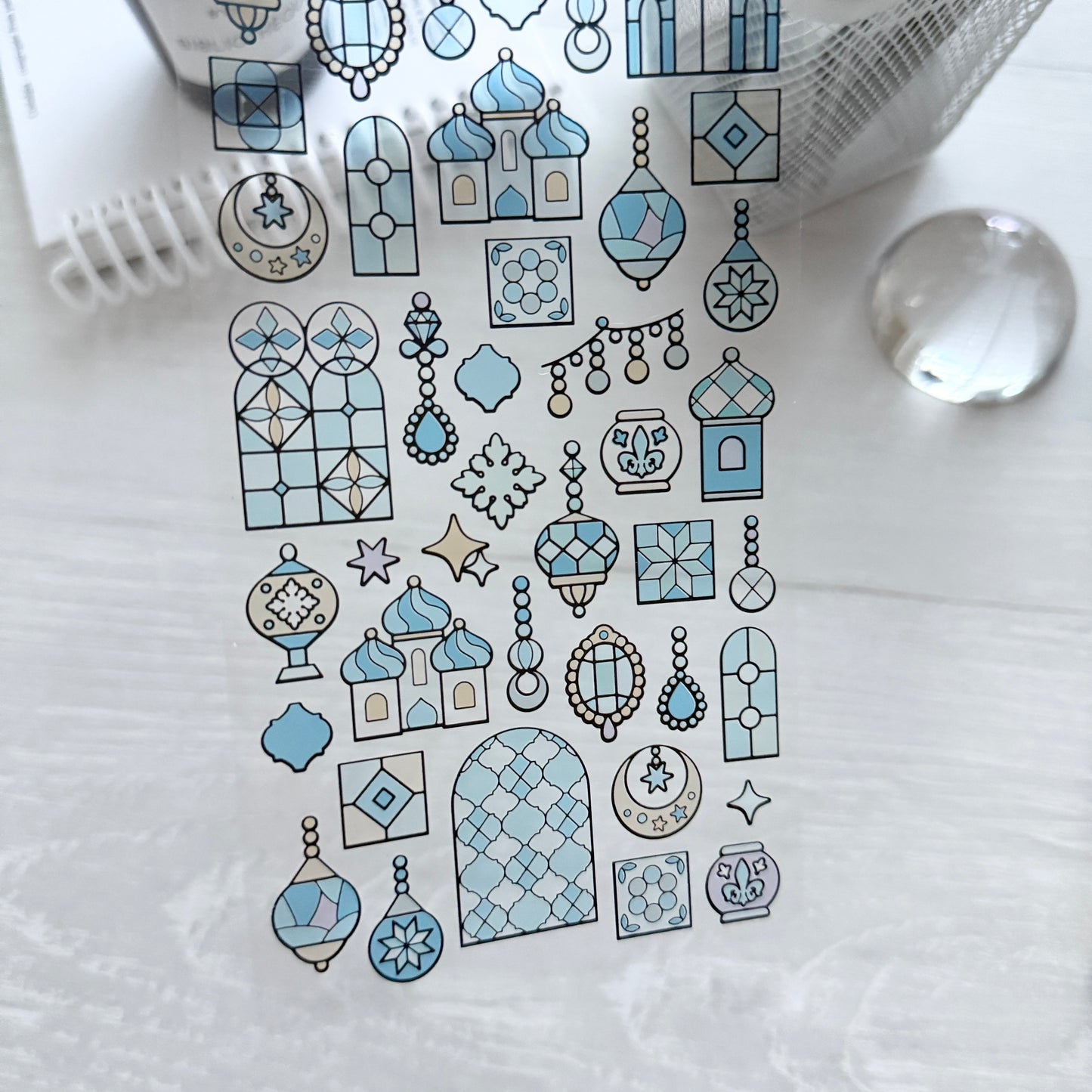 Kamio Japan Stained Glass Sticker / 3 Designs