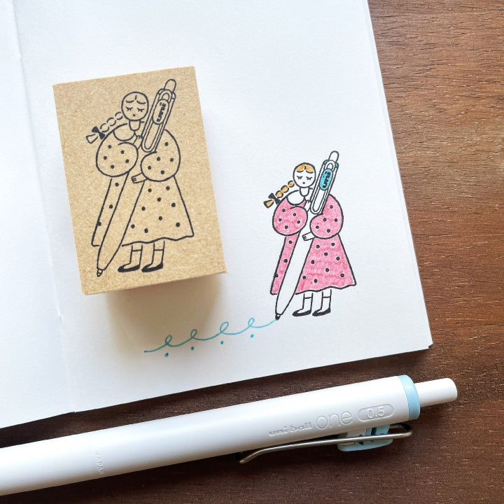 Stamp Marche Girl Stamp / 4 Designs