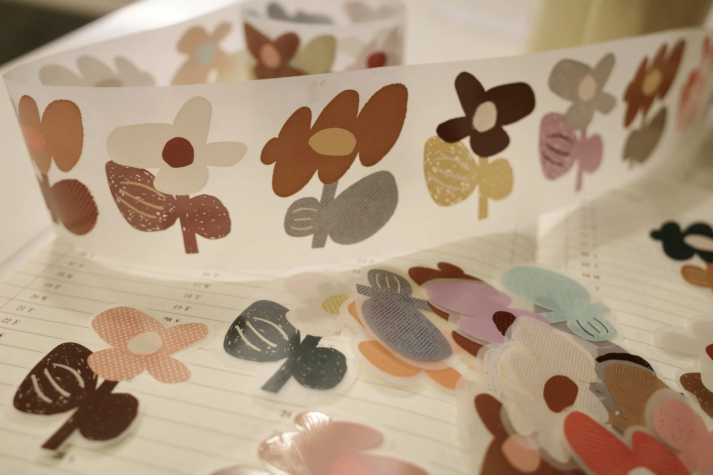 A kind of café Hi Flower Gentle PET Tape