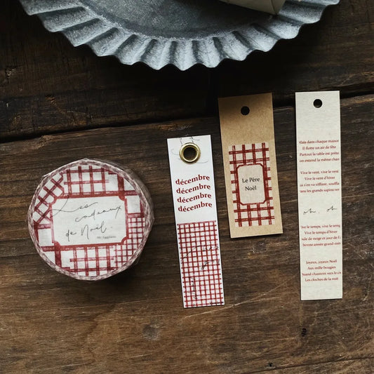 Mr. Eggplants Cadeau de Noël (Christmas Gift) Washi Tape