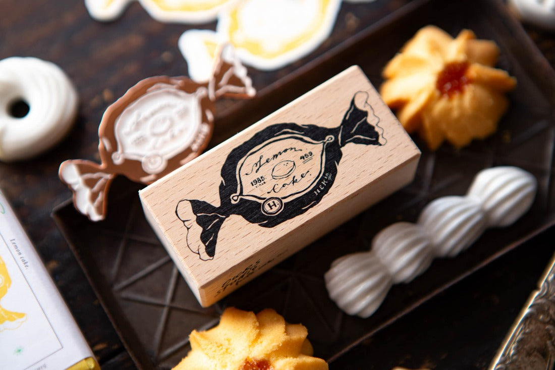 OURS New Lemon Cake Rubber Stamp