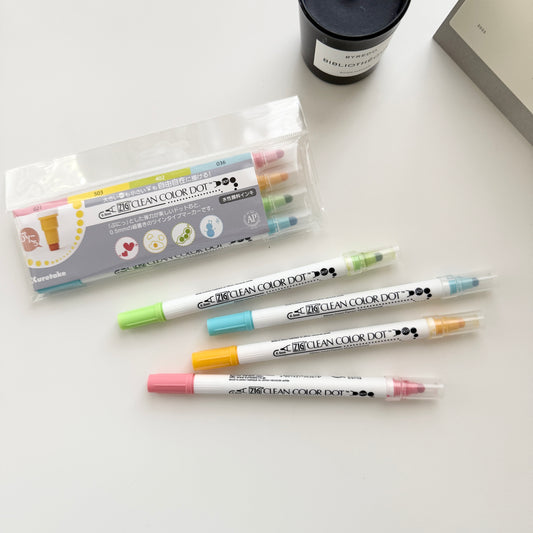 ZIG Clean Color Dot Twin Tip Set