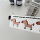 Scooty Studio The Pony Trio Large Long Sticker