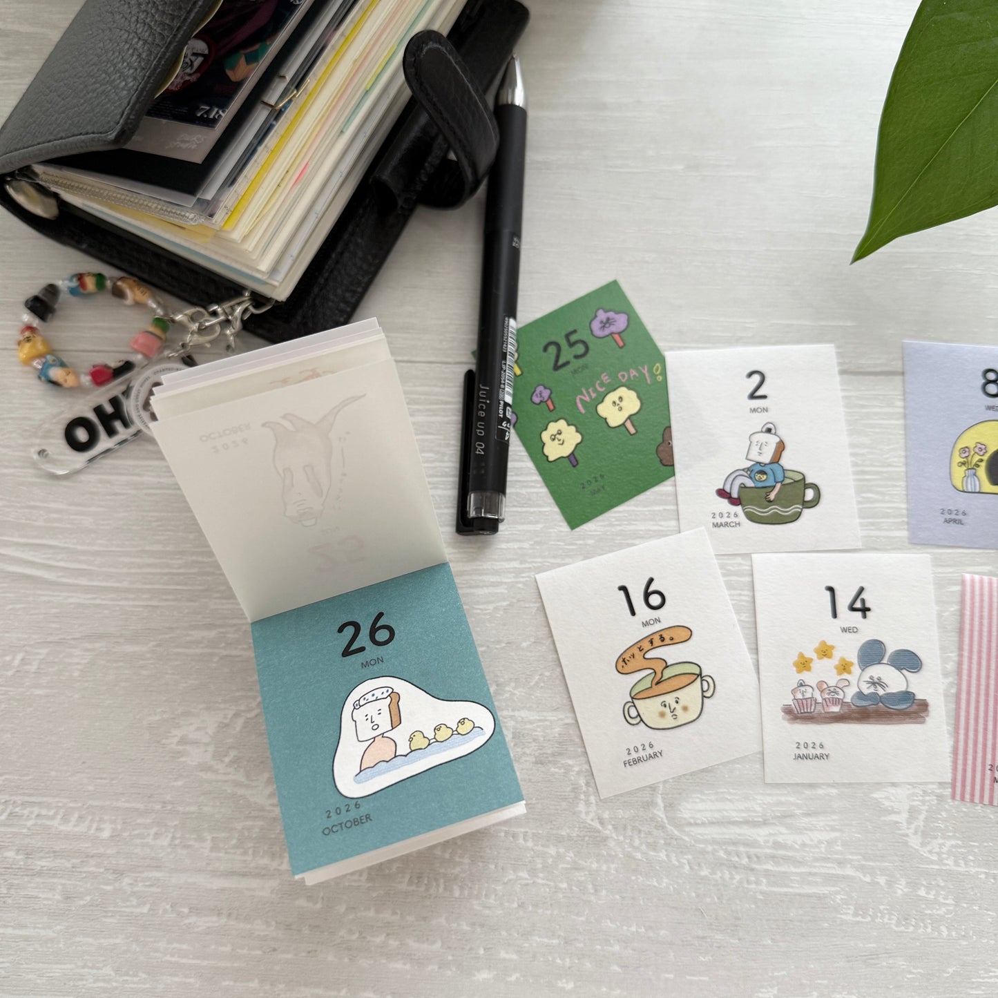 Hanko Makkey 2026 Mini Daily Calendar