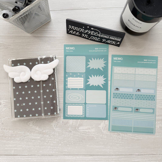 Jeongo Innerside Angle Wing Diary Set / Pocket Size