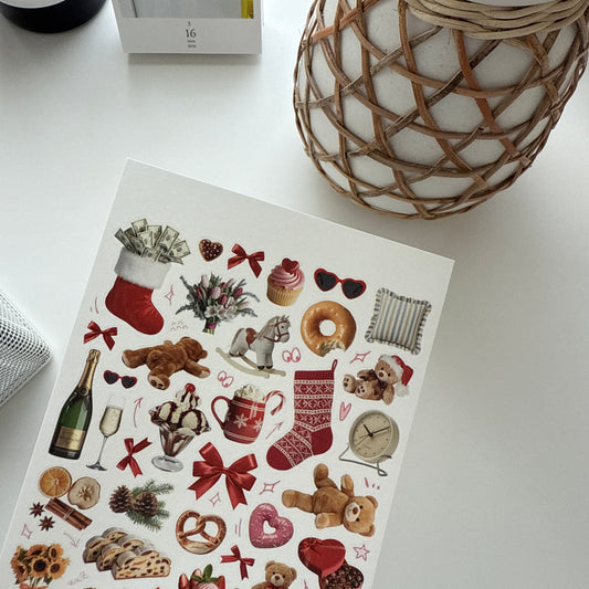 Kmmile Christmas Object Sticker