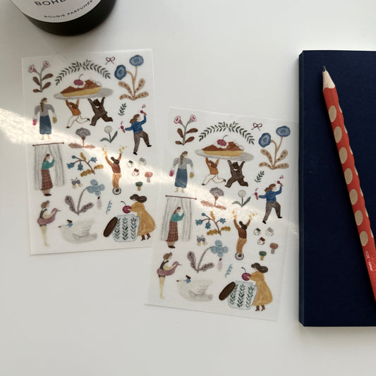 Ivy Snow A Lovely Day Transfer Sticker Set