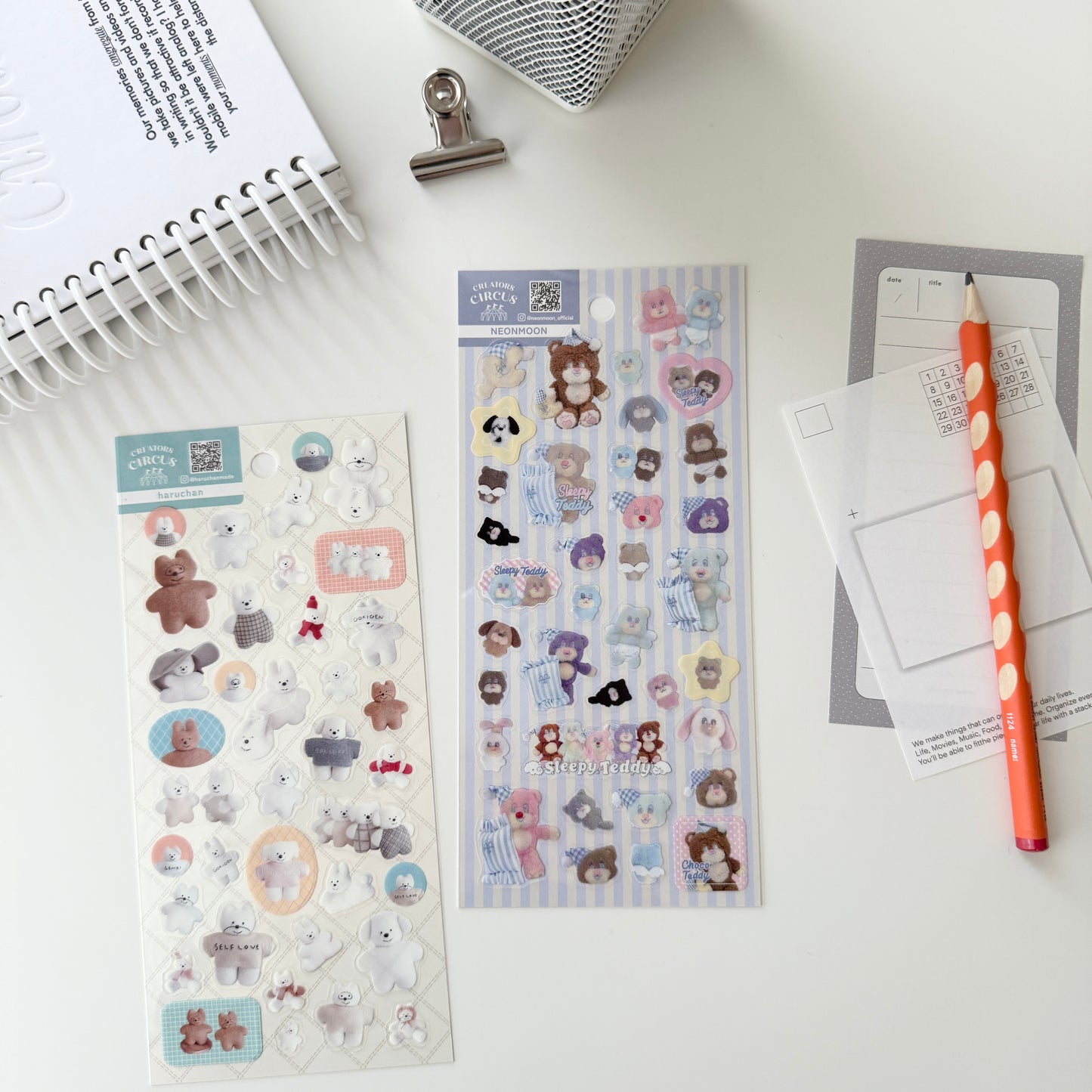 Creators Circus Sticker Sheet / Haruchan & Neonmoon