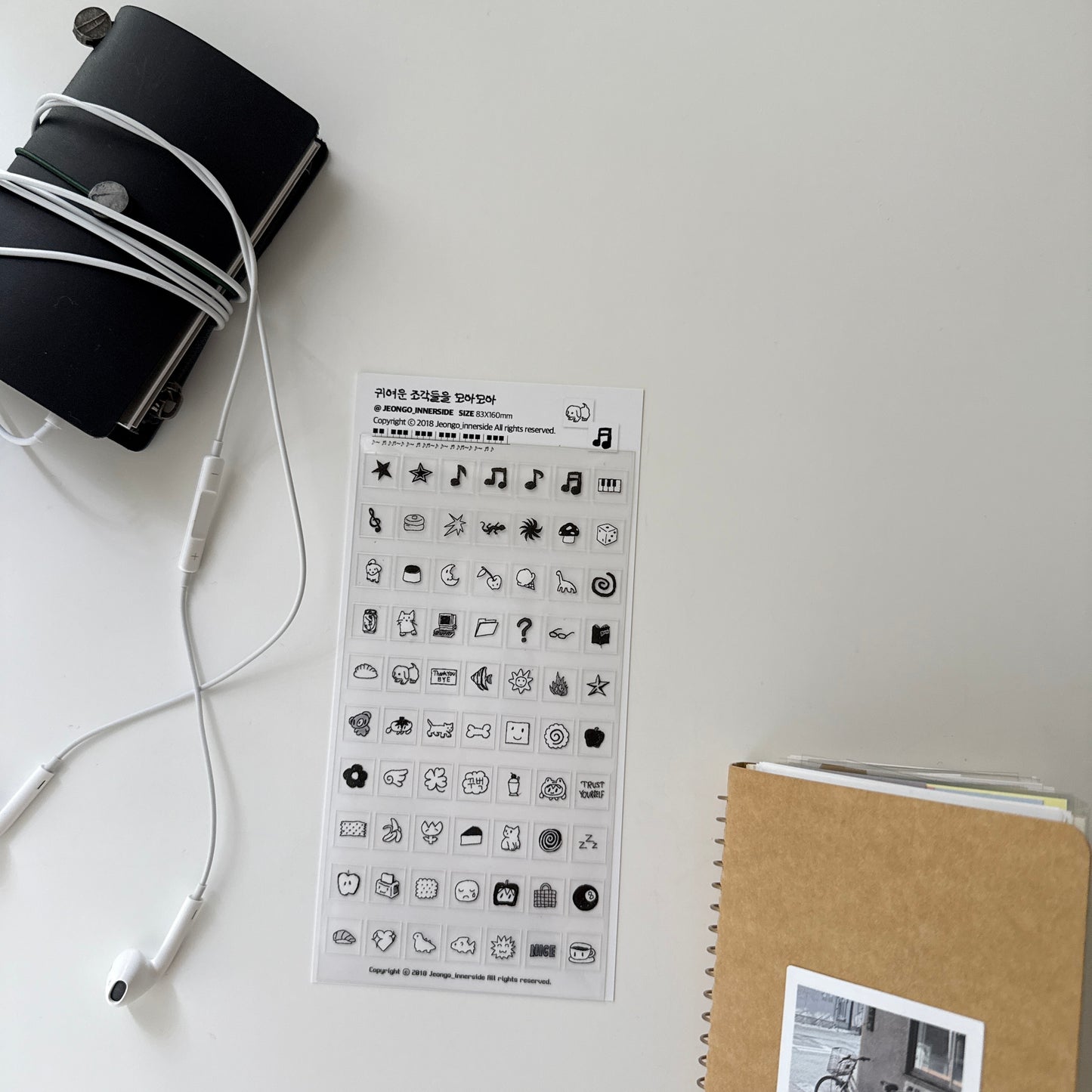 Jeongo Innerside Sounds Good Mini Square Sticker Sheet