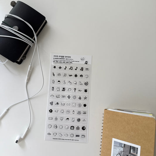 Jeongo Innerside Sounds Good Mini Square Sticker Sheet