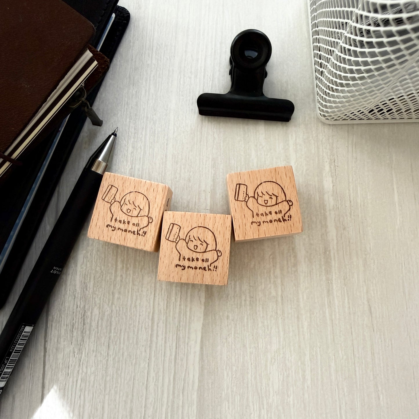 Msbulat 2026 Summer New Rubber Stamp / Take all my moneh!!