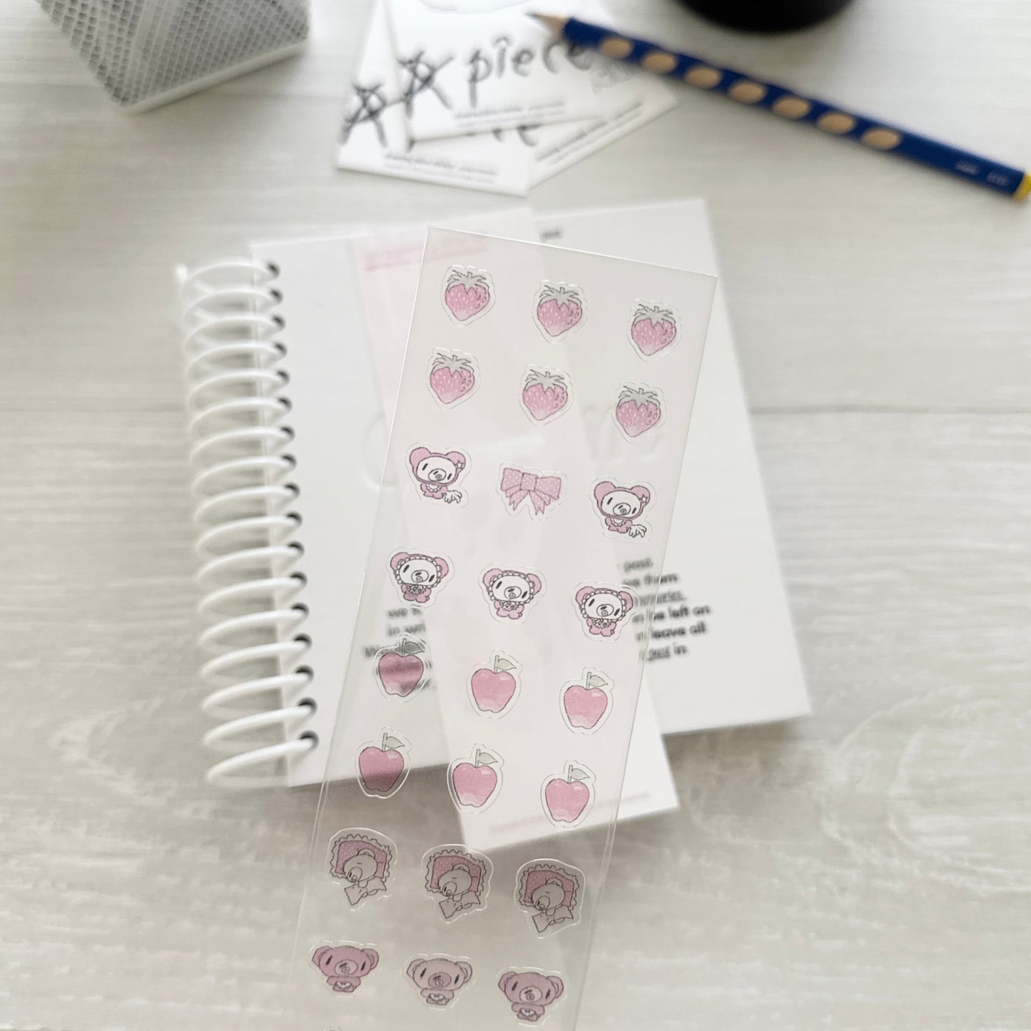 Jeongo Innerside Strawberry Milk Sticker Sheet