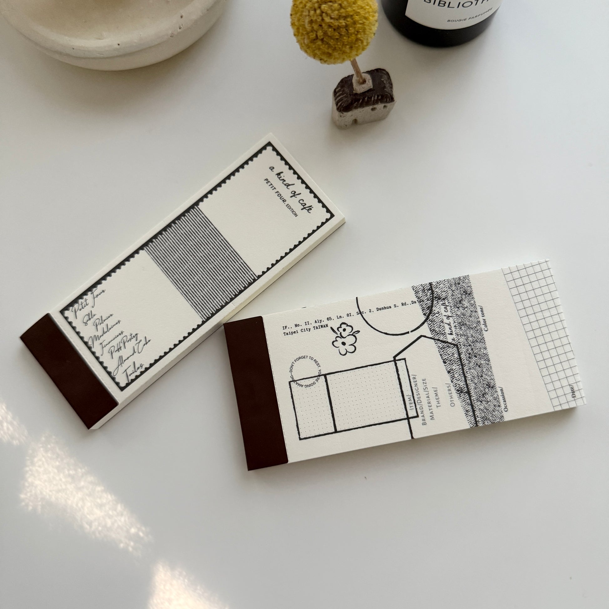 Notepad Cafe A kind of café Notepad Collection / No. 8 & No. 9 – Journal Station