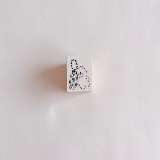 Tomoshop Rubber Stamp Design / Keychain Bear