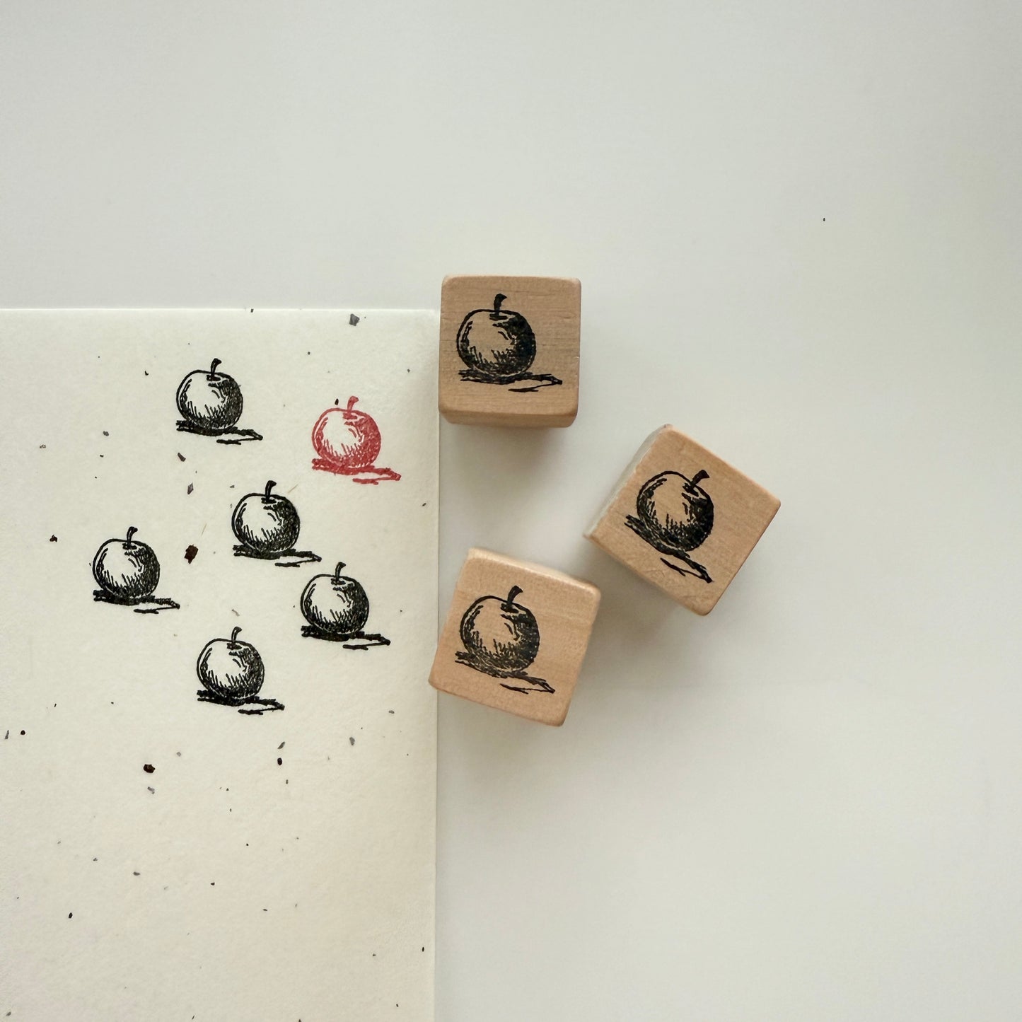 Yoko Kadokawa Apple Rubber Stamp