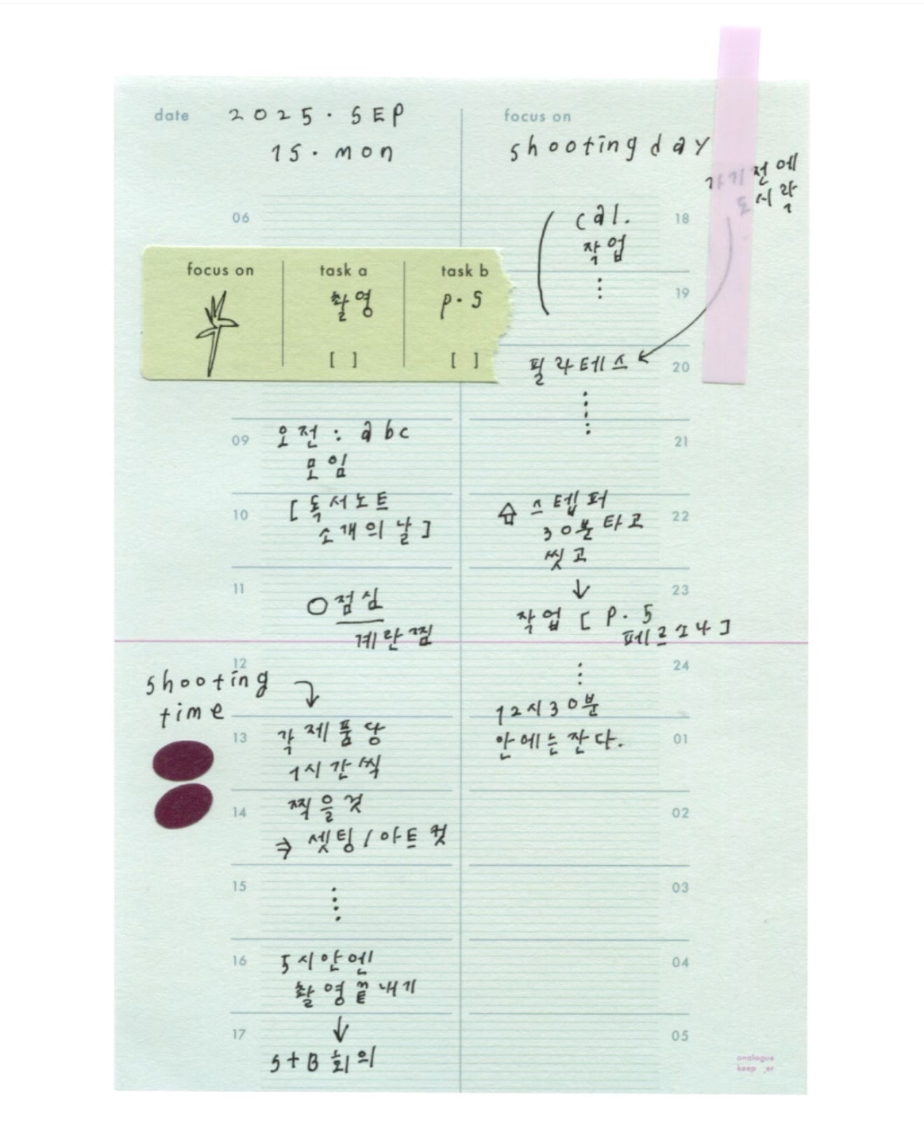 Analogue Keeper 2025 NEW Pace Memo / 3 Designs