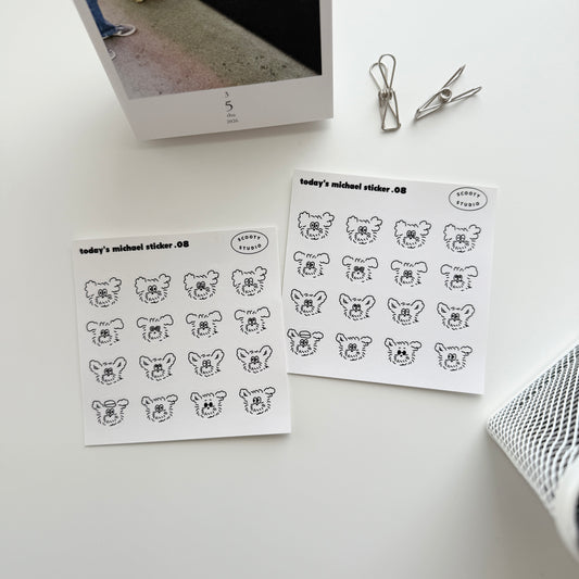 Scooty Studio Today's Michael Sticker 08