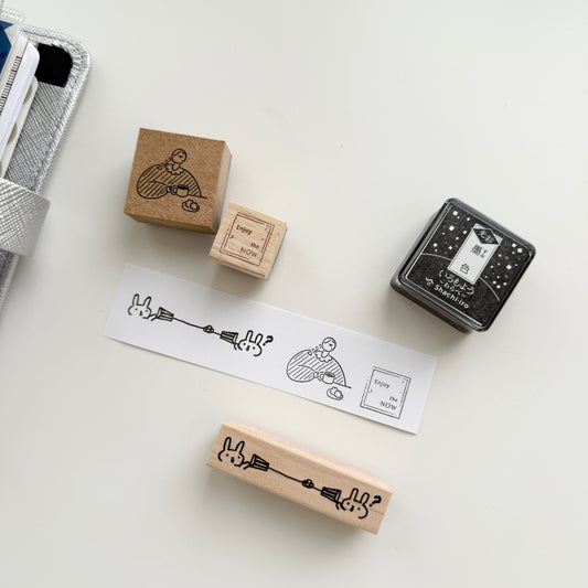 Shachihata KOSAI Mini Cube Ink Pad / 3 Colors