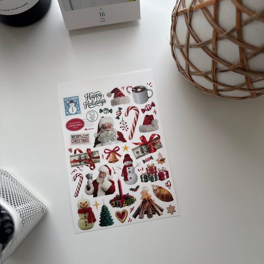 Kmmile Santa & Christmas Object Sticker