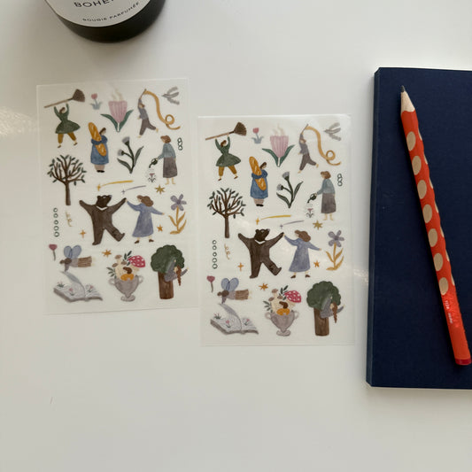 Ivy Snow Daydream Transfer Sticker Set