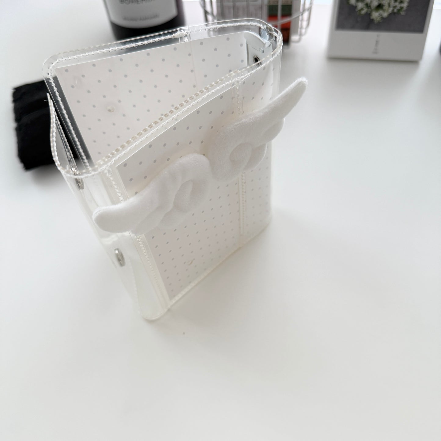 Jeongo Innerside Angel Wings A7 Pocket Size Clear PVC Diary / 2 Colors