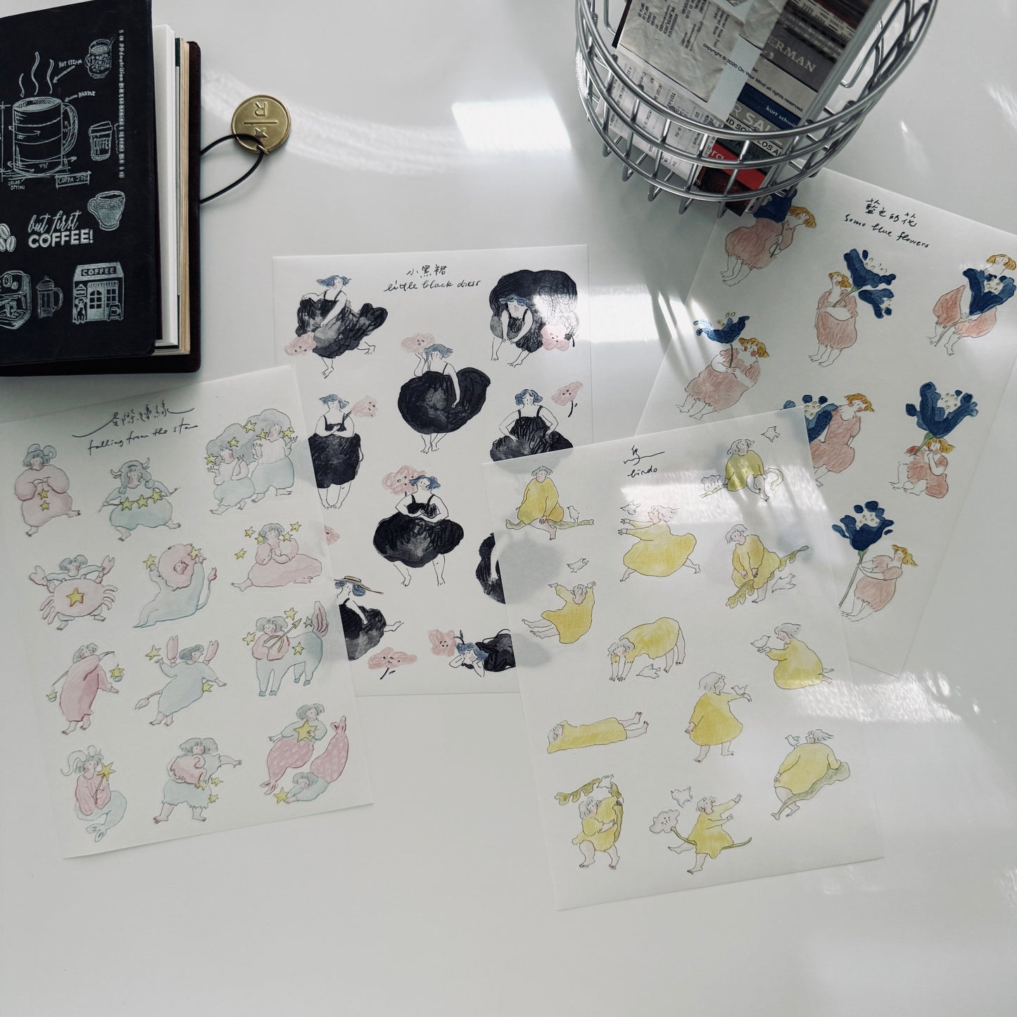 Dodolulu Falling From the Stars Washi Sticker Sheet