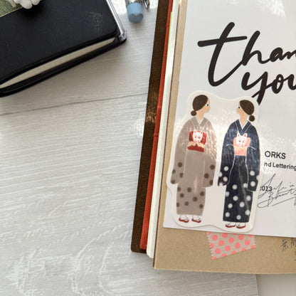 Cozyca Necktie Die-cut Sticker / 2 Designs